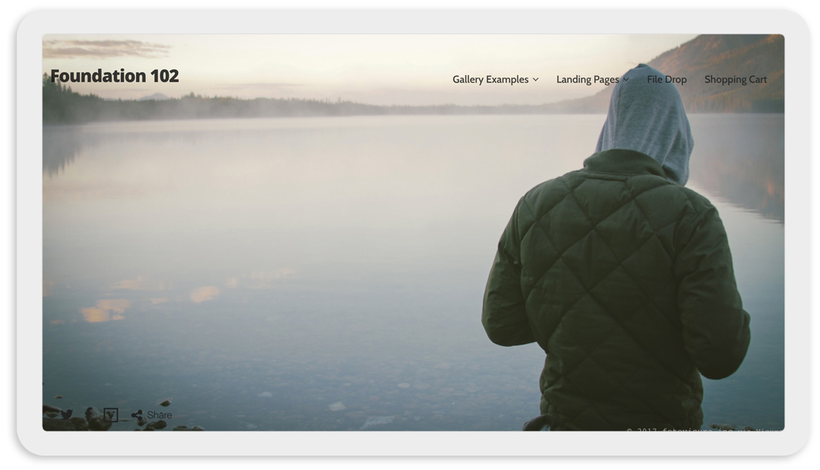 Visura Photography websites - desktop template 102